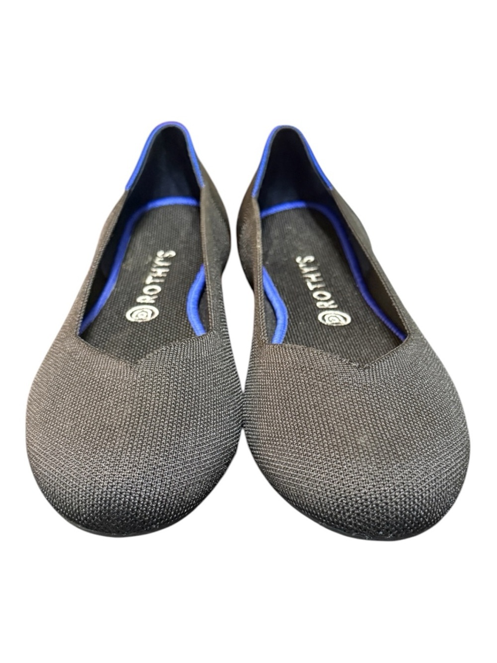 Rothy’s The Flat Black Knit Flats Women’s Size 11 Like New